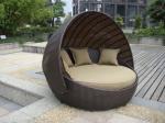 Outdoor Rattan Furniture , Aluminium Frame Resin Wicker Daybed