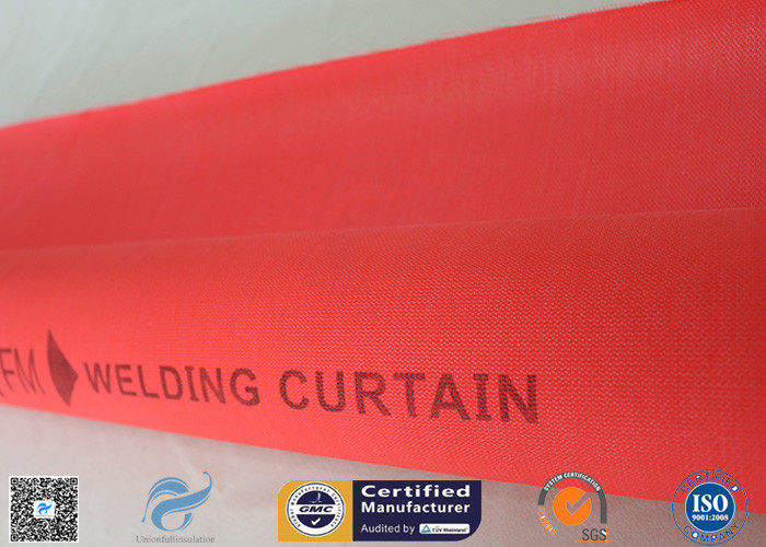 1.5m C-glass High Intensity 40/40g Silicone Coated Fiberglass Fabric For Fireproof