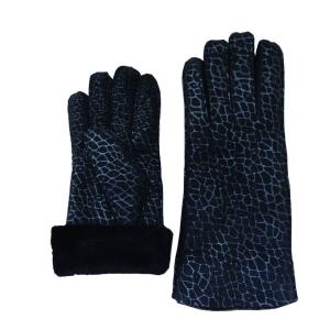 Quality 2018 sheepskin Fur Fingers Lattice Nappa Leather ladies gloves wholesale