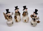 Christmas Snowman Polyresin Crafts Material Hand Made Logo Customized