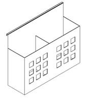Quality suspended steel pen box for workstation,#F5 wholesale
