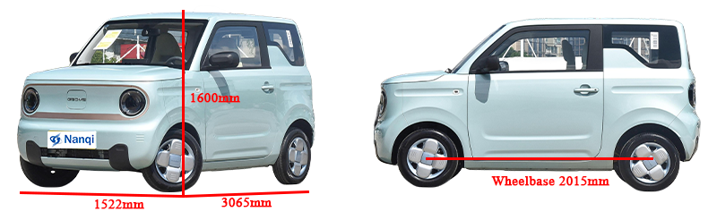 4 Seater Geely Panda Mini Electric Car 100Km/H Lithium Iron Phosphate Battery