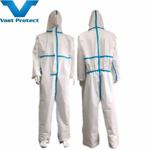 Style Jumpsuit Non-Toxic Disposable Blue Sealed Seam Tape White Micro Film