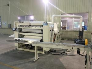 Quality V fold Facial Tissue Paper Production Line 380V 50HZ With Steel To Steel Embossing Unit wholesale