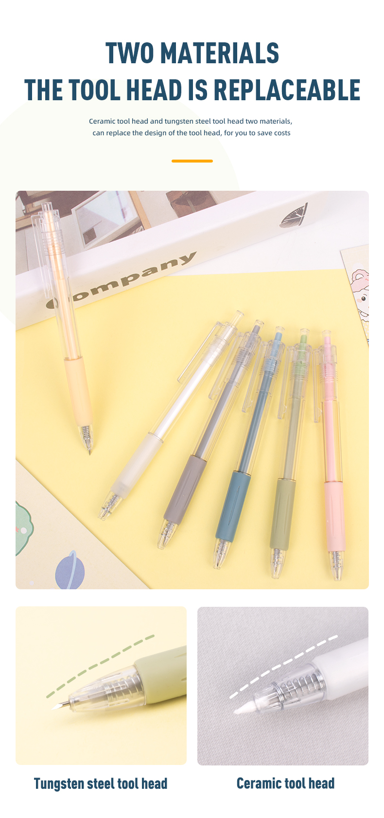 Mini Blades Journal Scrapbook Cutter Aesthetics Stickers Handcraft Art Hidden Pen Knife