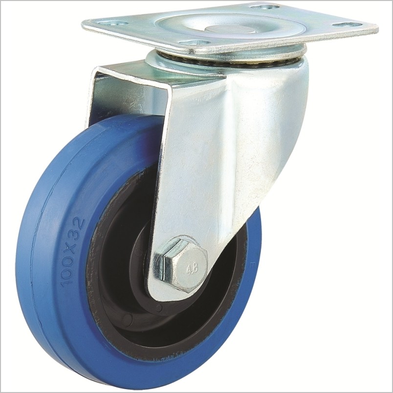 4 Inch Rubber Caster Wheels Swivel Casters Industrial Casters Hardwood Floor
