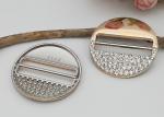 Round Abrasion Resistant Ladies Shoe Buckles , Shoe Buckle Replacement