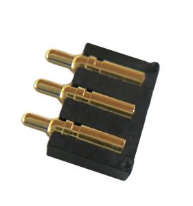 Quality 20000 Cycles 3 Pin Pogo Connector 0.6N 1.08N Spring Force Current 2 Amperes Rated Current wholesale