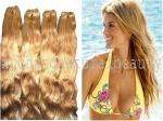Indian Yaki Yellow Lace Front Wig Human Hair For Ladies / Deep Wave Lace Frontal
