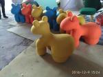 Puppy Horse Chair Fiberglass Scoop Chair Kindergarten Horse pony Chair