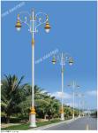 7M-10M Eureapean style steel landscape modern led street light with aluminum