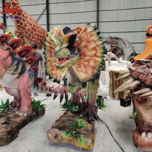 Quality Theme Park Dinosaur Park Rides , Artificial Walking Dinosaur Rides wholesale