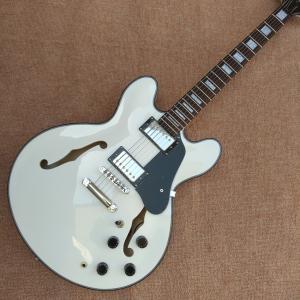 Quality High quality hollow body jazz electric guitar, rosewood fingerboard black binding electric guitar, free shipping wholesale