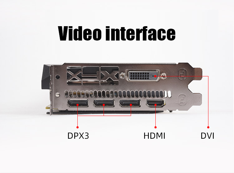 1336MHz Miner Graphics Card XFX RX590 8GB GPU Graphics Card