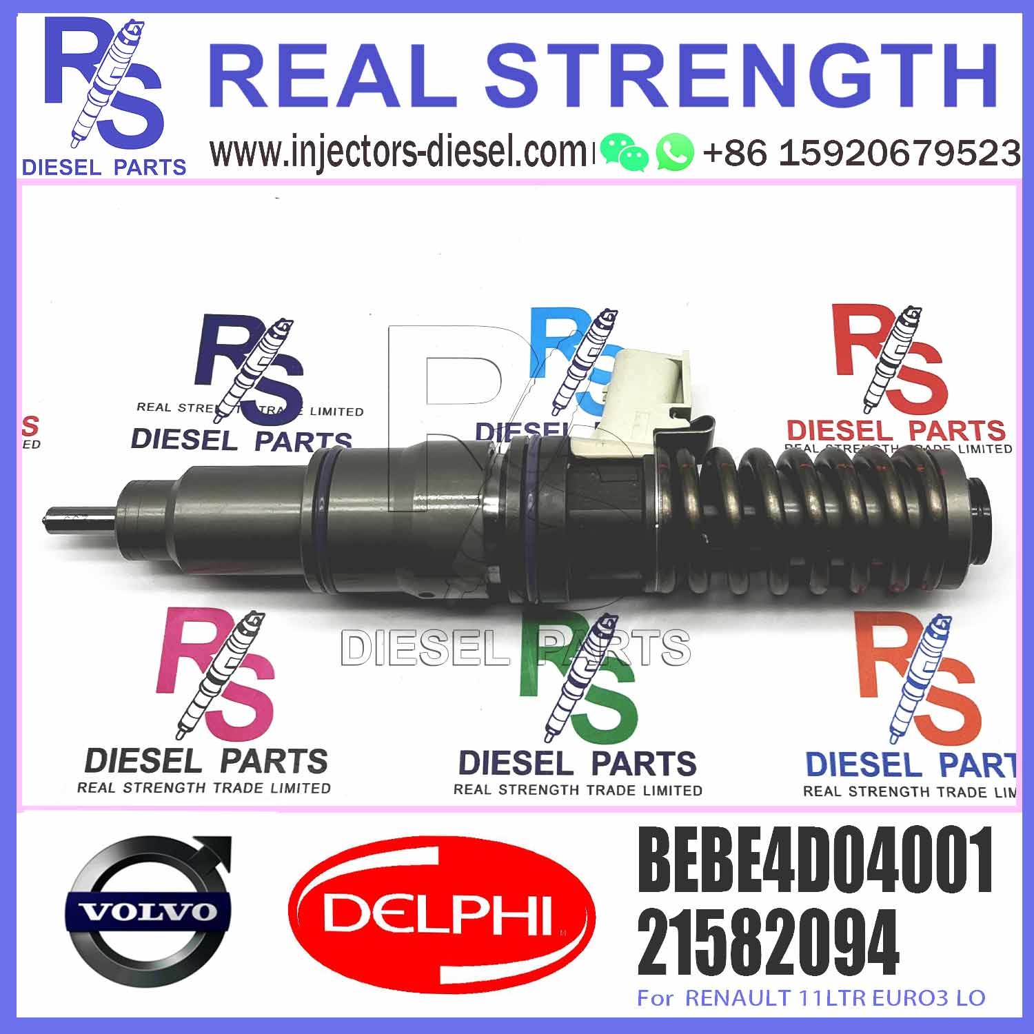 Diesel Fuel Injector 3803913 4 Pins Fuel Injection Nozzle BEBE4D35001 BEBE4D04001 For RENAULT MD11