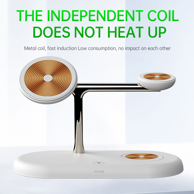 T256 All In One Wireless Charger Compatible with Samsung and Apple Working Frequency 110-205KHz Input 12V/2.5A