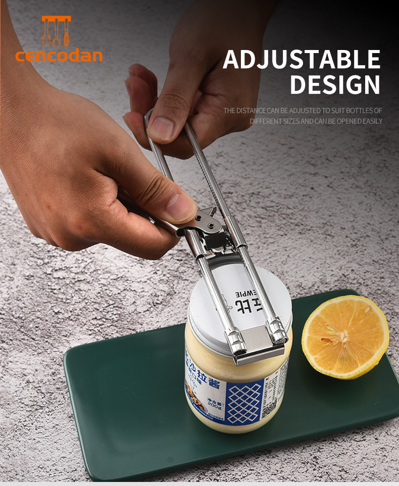 Multifunctional Stainless Steel Cap Opener for Kitchen Comfortable Handle and Durable