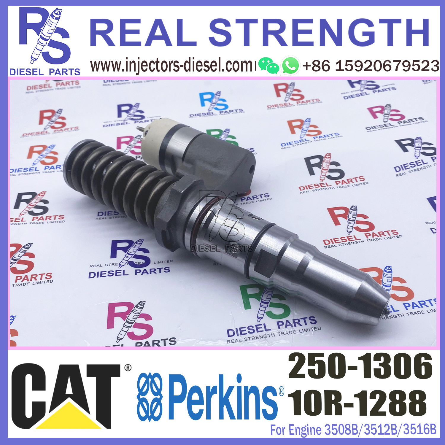 250-1308 Common Rail Fuel Excavator 3512B/3516B njector 10R-1280 250-1304 250-1306