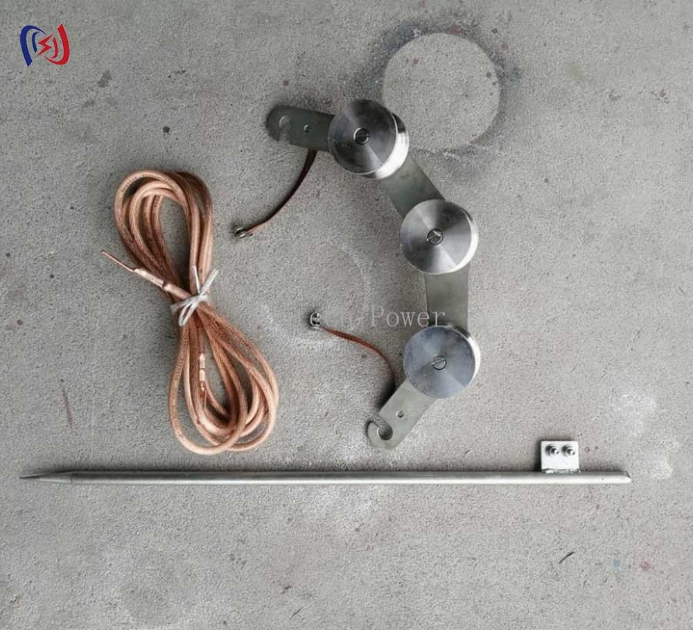 Hook Ground 4.5KG Conductor Stringing Blocks Cable Pulling Pulley For Conductor