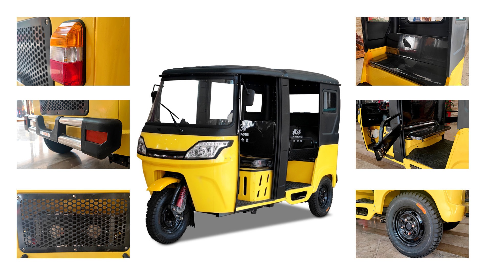 200cc Reverse ZTR Three Wheel Motorized Adult Tricycle with Through-Drive Transmission