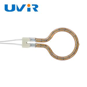 Quality Ring Shape Tube Quartz Infrared Heating Lamp , Gold Coating Heater Lamp 100-7600W wholesale