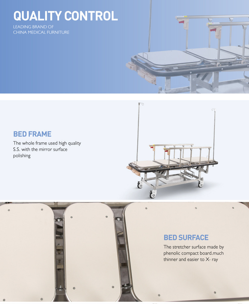 Hospital Furniture Simple Medical Transport Trolley