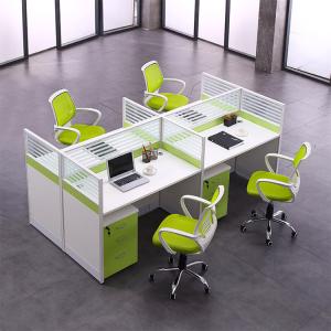 Quality Green Call Center Office Cubicles Workstation Thickness 30mm wholesale
