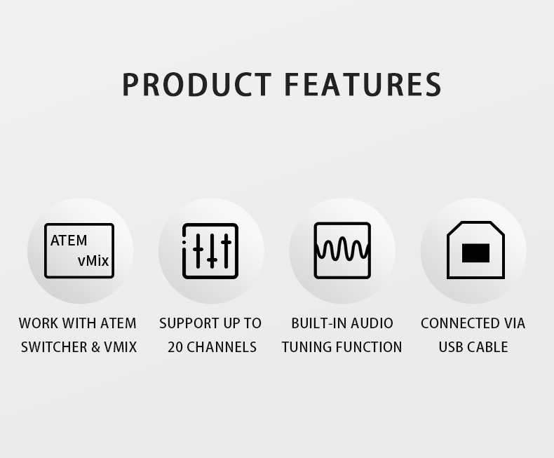 Switching Station Control Panel Compatible with BMD ATEM Switchers and vMix Software