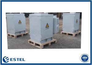 Quality 500W IP55 Double Door Outdoor Telecom Cabinet 20U 19 Inch Rack Enclosures wholesale