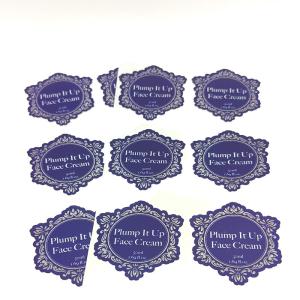 Quality Pantone Waterproof Cosmetic Labels BOPP PET Die Cut Vinyl Stickers wholesale