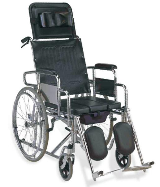 Lightweight Detachable High Back Wheelchair With Detachable Armrest Elevating