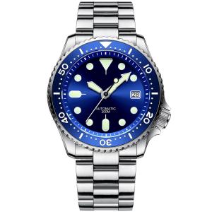 Quality Sapphire Lens Stainless Steel Watches For Mens Divers Watch 41mm Date Function wholesale
