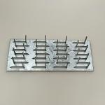 Flat Mending Pronged Truss Plate Galvanized Steel 1Mm Thick Nail Teeth Height
