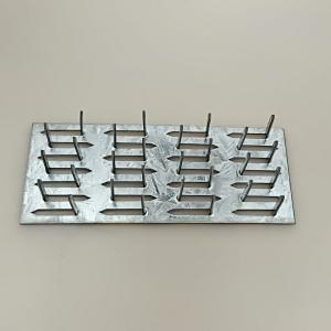 Quality Flat Mending Pronged Truss Plate Galvanized Steel 1Mm Thick Nail Teeth Height 8mm wholesale