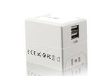 UK US AU EU Power Plug Travel Adapter For Business 2400mA 5V DC 6A Max White