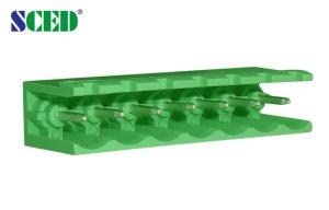 Quality 5.08mm Spacing Brass Power Terminal Block Connector UL94 V0 300V 18amp wholesale