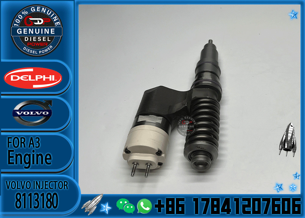 Fuel Injector Assembly 8113180 BEBE4B01003 8112660 BEBE4B01004 3964404 8170966 BEBE4810102 8113411 For Delphi Engine A3