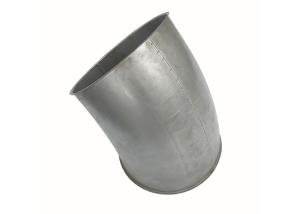 Galvanised Sheet Dust Extraction Pipe Welding Elbow For Ventilation Air Duct System