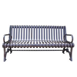 Quality Cast Iron Outdoor Metal Benches Modern Style For Garden School wholesale