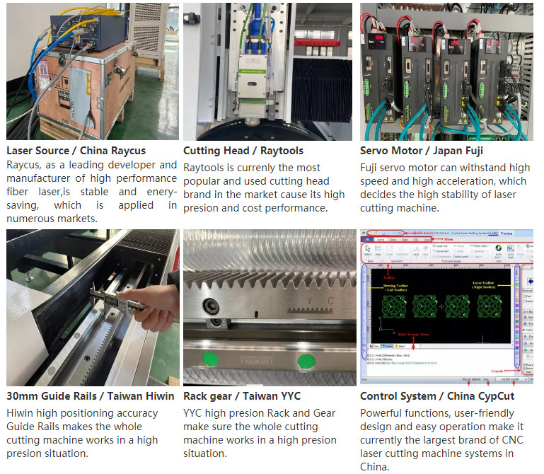 High Power Sheet And Tube Laser Cutting Machine 380V 50HZ CNC