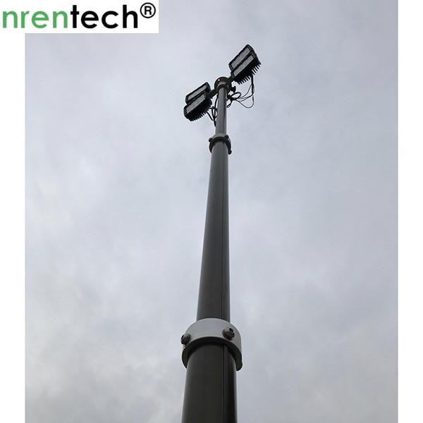3.5m pneumatic telescopic mast inside wires for mobile light tower, fire truck