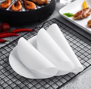 Quality Printed Round Baking Paper Non-stick and Disposable with Parchment Silicone Coating wholesale