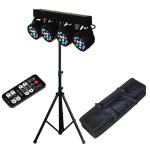 Professional 12PCS RGBW 4 Set Stand Led Par light Bar Stage Lights