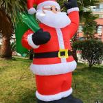 Factory Customized Shop or Family Christmas Roof Decoration Inflatable Santa
