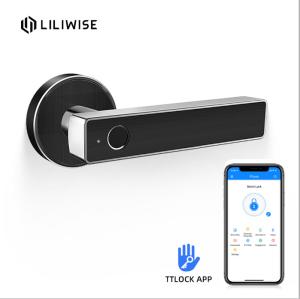 Quality Wifi Smartphone Apartment Door Locks Electronic Keyless Door Lock / Fingerprint Unlock Door Locks wholesale