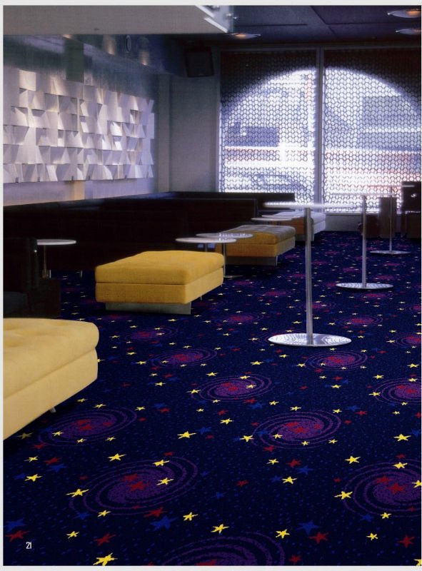 100 Polypropylene Hotel Carpet Flooring , PP Wilton Woven Carpet