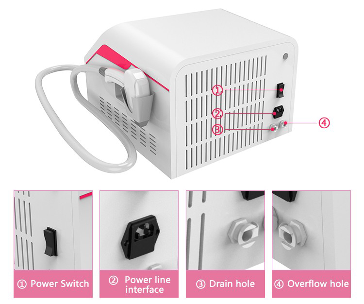 755 808 1064nm diode laser/diodenlaser 808nm handstuck/ Portable 808nm diode laser hair removal machine price for sale