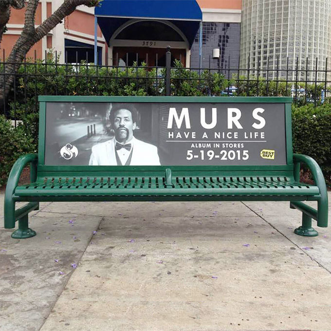 Bus Stop 7Ft 2070mm 3 Seater Metal Garden Bench