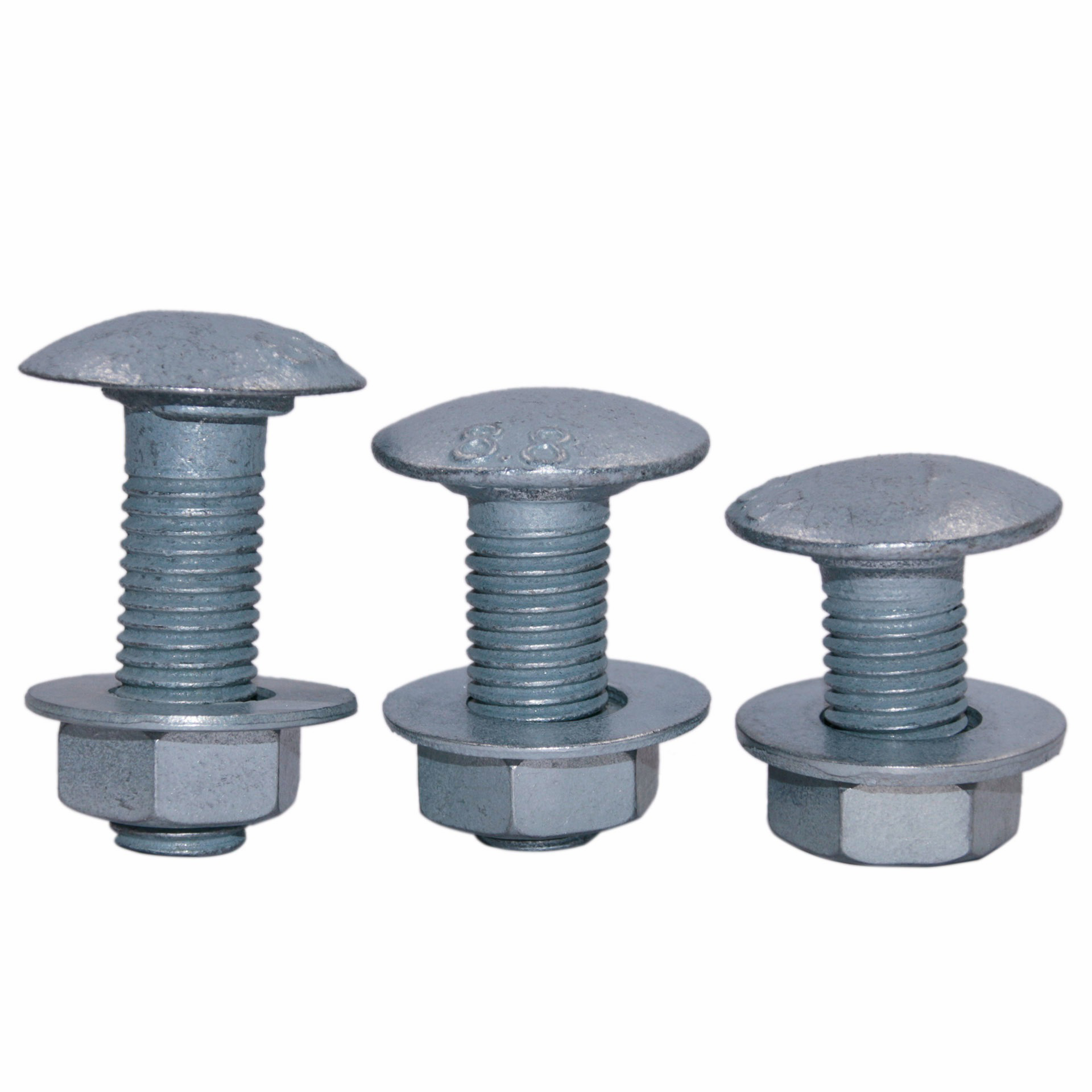 High Grade Highway Guardrail Bolt And Nuts for Galvanized and Powder Coated Barrier