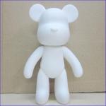18cm diy momo bear rotocasting diy vinyl toy, vinyl blank diy bear toys for